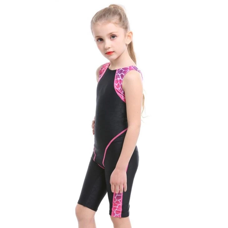 Girl's Diving Suits With Solid Color